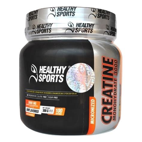 Creatine Monohydrate 3000 x 300 Grs – Healthy Sports - Supernat