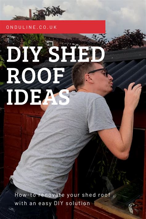 DIY SHED ROOF IDEAS! HOW-TO RENOVATE YOUR SHED ROOF | Shed roof, Diy ...