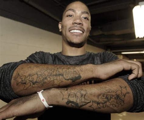 Nba Tattoos Derrick rose nba tattoos | Rose tattoo on back, Rose chest ...