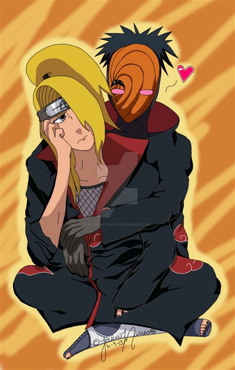 Deidara and Tobi by bluenightwolf on DeviantArt