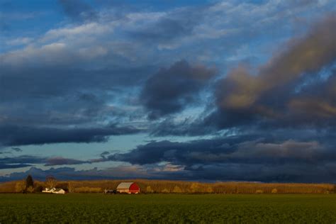 Barn Farm Landscape Royalty Free Photo