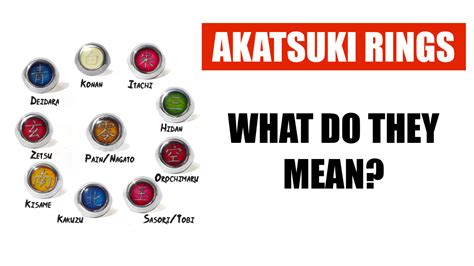 Akatsuki Rings And Their Meanings