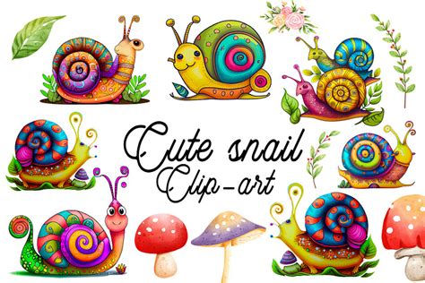 cute snail clipart by Ella (maiyaali72@gmail.com) on Dribbble