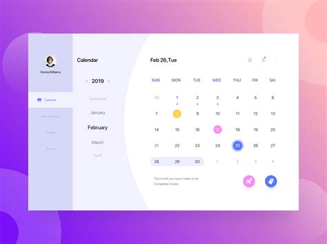 Calendar | Web app design, App development design, Calendar design