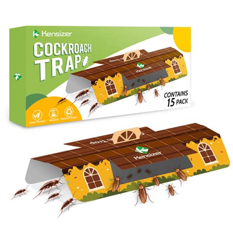 15-Pack Roach Killer Trap Indoor with Bait, Cockroach Infestation ...