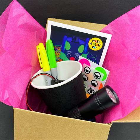 STEM Glowing Draw Bot Kit Create a Motorized Contraption - Etsy