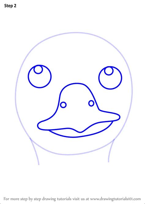 Learn How to Draw a Goose Face for Kids (Animal Faces for Kids) Step by ...