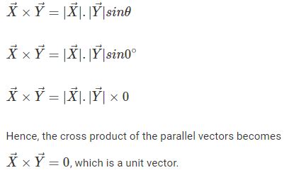 Cross Product (vector Product) - Definition, Formula and Properties