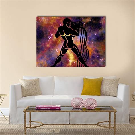 Aquarius Sign Multi Panel Canvas Wall Art Prints