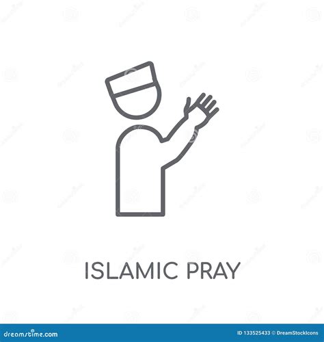 Islamic Pray Linear Icon. Modern Outline Islamic Pray Logo Conce Stock ...