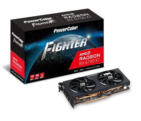 PowerColor Fighter AMD Radeon RX 6700 XT Gaming Graphics Card with 12GB ...