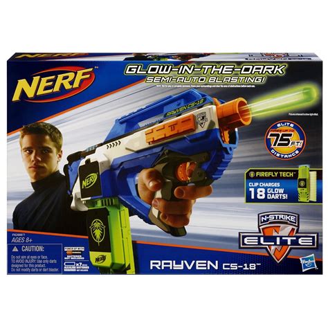 Nerf N-Strike Elite Rayven Cs-18 Blaster boys gift outdoor Free ...