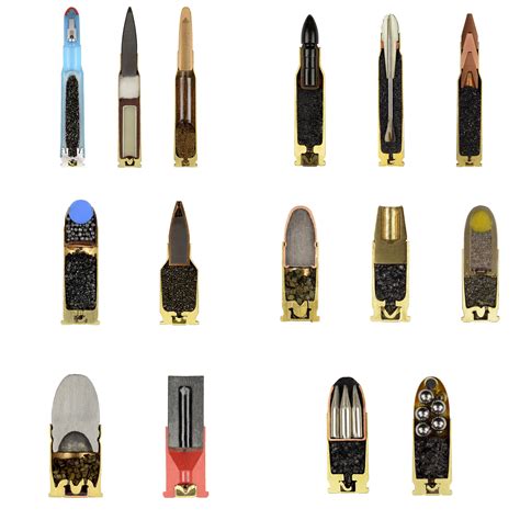 15 Different types of bullets [466x466] : r/ThingsCutInHalfPorn