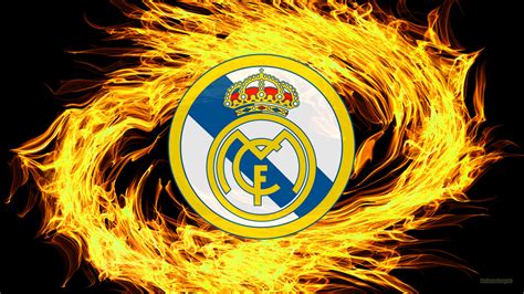 Download Logo Soccer Real Madrid C.F. Sports HD Wallpaper