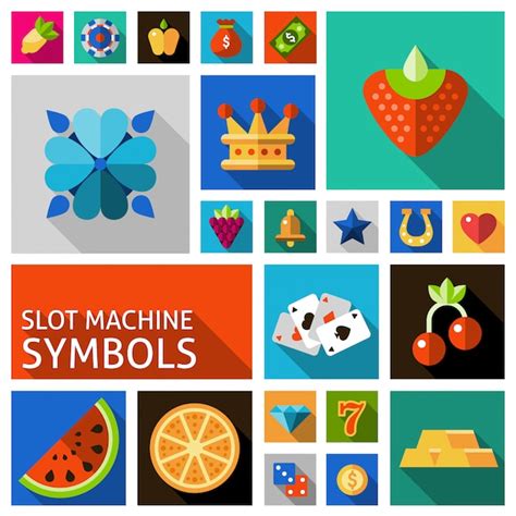 Free Vector | Slot machine symbols set