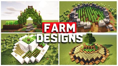 7 Easy Minecraft Aesthetic Farm Designs - YouTube