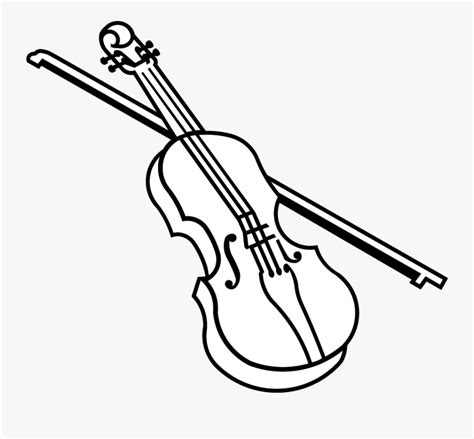 Transparent Fiddle Clipart - Violin Png Black And White , Free ...