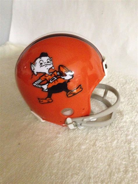 1960s Browns Old School logo 2-bar mini helmet | #1756228682