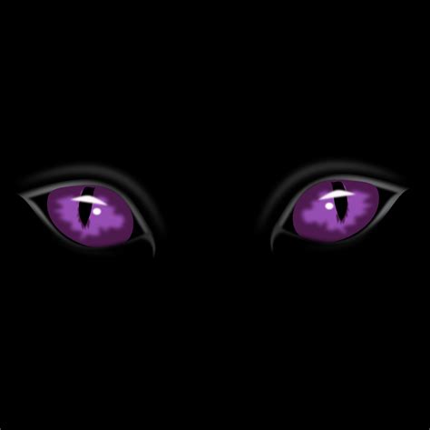 Staring Purple Eyes - Free Halloween Vector Clipart Illustration