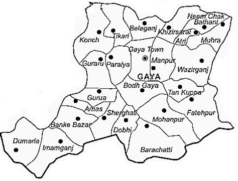 Gaya District | Gaya District Map