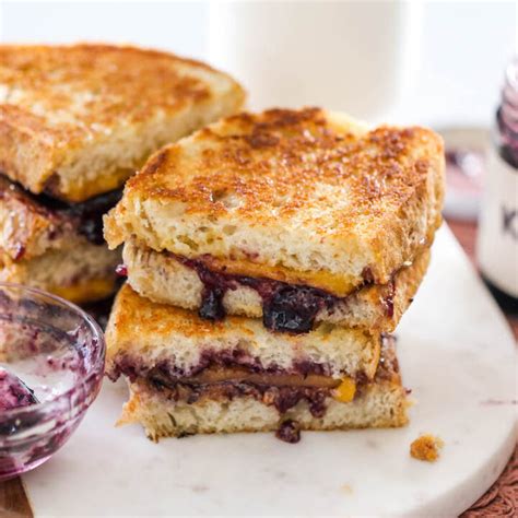 Peanut Butter & Jelly Grilled Cheese Sandwich - Salty Canary