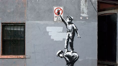 British Artist Banksy Stages Guerrilla Street Art Show in New York City