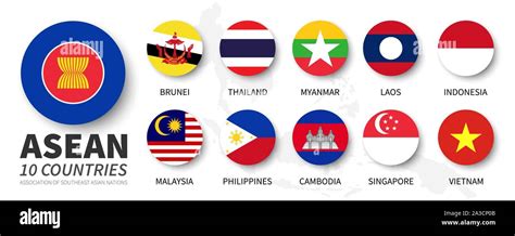 Asean flags hi-res stock photography and images - Alamy