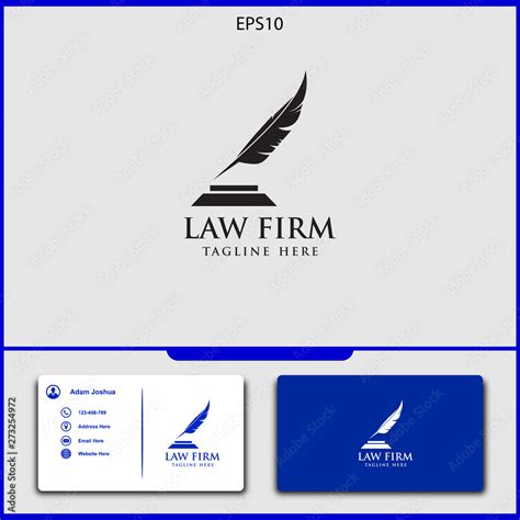 attorney logo vector design of justice vector illustration Stock Vector ...