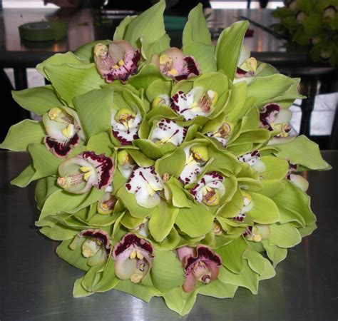 Bouquet Bridal: Green Orchids Wedding Bouquets