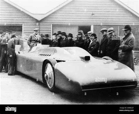 Malcolm Campbell in Bluebird, 1935. Artist: Unknown Stock Photo - Alamy