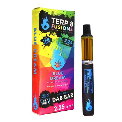 Terp 8 Delta 8 & THC-P Live Resin Disposable Vape Pen Blue Dream 2.25g ...