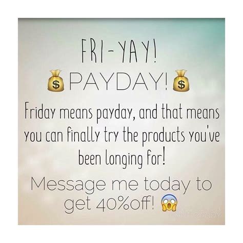 Happy Friday and happy payday Who is ready to try some products? Maybe ...