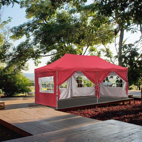 Ainfox 10x20 Ft Pop up Canopy Tent, Party Heavy Duty Instant Gazebo ...