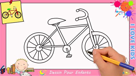 Comment dessiner un vélo FACILEMENT (mettre à jour) pour ENFANTS 2 ...