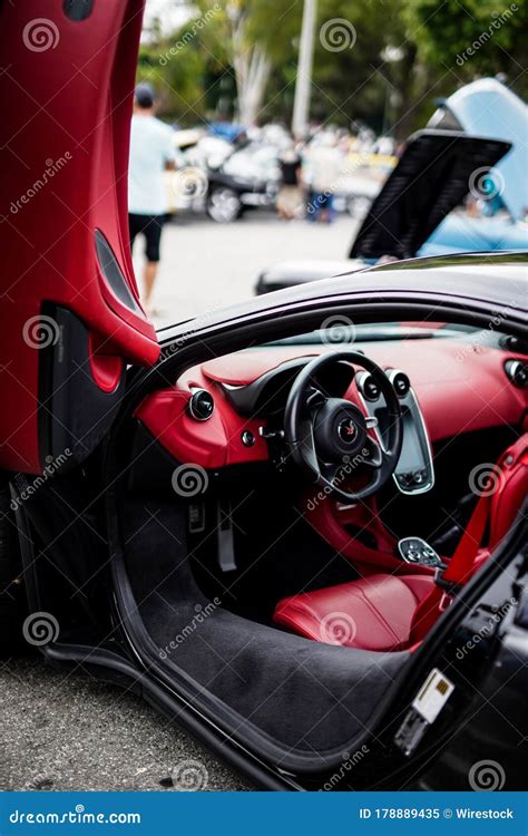 Mclaren 570s interior editorial image. Image of super - 178889435