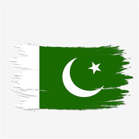 the flag of pakistan painted in white and green