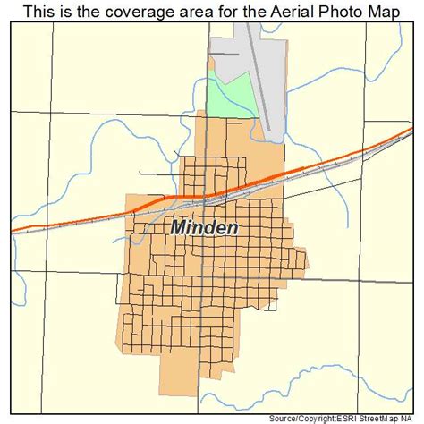 Aerial Photography Map of Minden, NE Nebraska