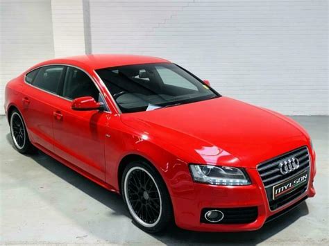 Audi A5 S-Line 2.0 TDI 170 Manual Diesel Red 4 Door 2010 Sline Hatch ...