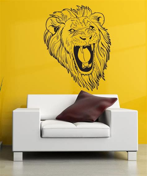 Vinyl Wall Decal Sticker Angry Lion #1253 – StickerBrand