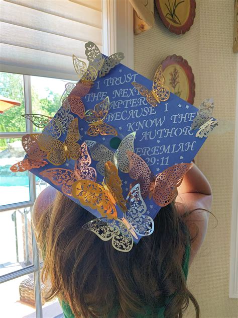 Butterfly Graduation Cap | Graduation cap decoration, College ...