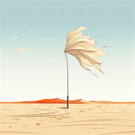 Premium AI Image | Vector illustration of blowing wind in kawaii anime ...