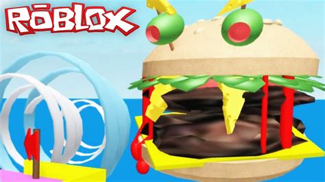 Roblox Adventures / Escape a Giant Burger Obby / Hot Dog in a ...