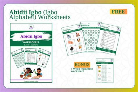 Abidii Igbo (Igbo Alphabet) FREE Printable Worksheets for Children ...