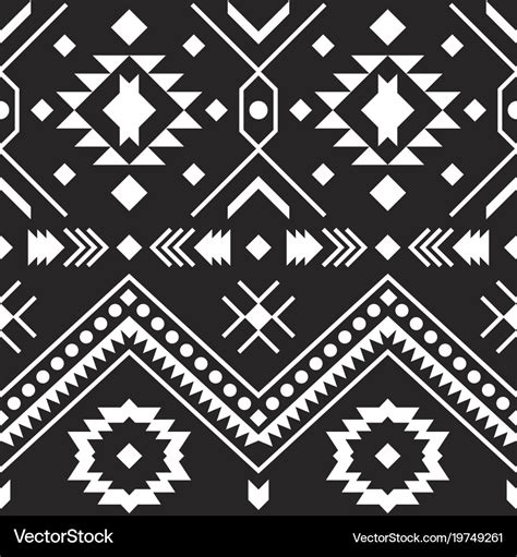 Aztec tribal pattern geometric design Royalty Free Vector