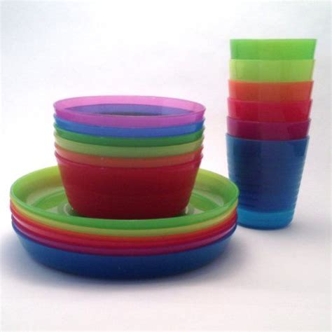 IKEA - KALAS Children Color Bowl, Tumbler and Plate Sets X6 Each (Set ...