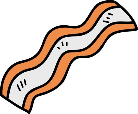 Hand Drawn bacon strips illustration 12896484 PNG