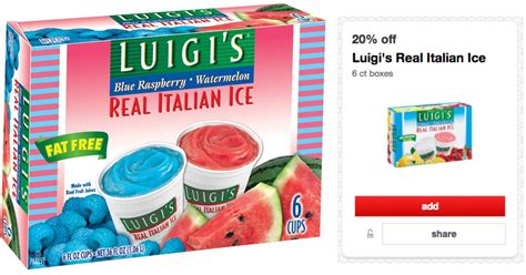 Target: Luigi’s Italian Ice as Low as $1.12