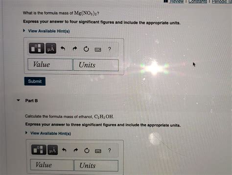 Solved What is the formula mass of Mg(NO3)2 ? Express your | Chegg.com