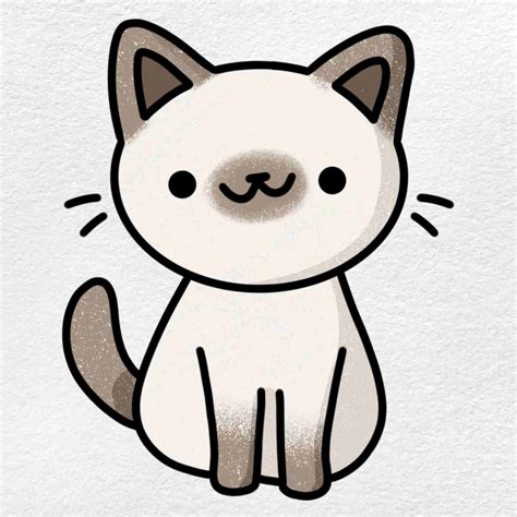 How to Draw a Small Cat - HelloArtsy