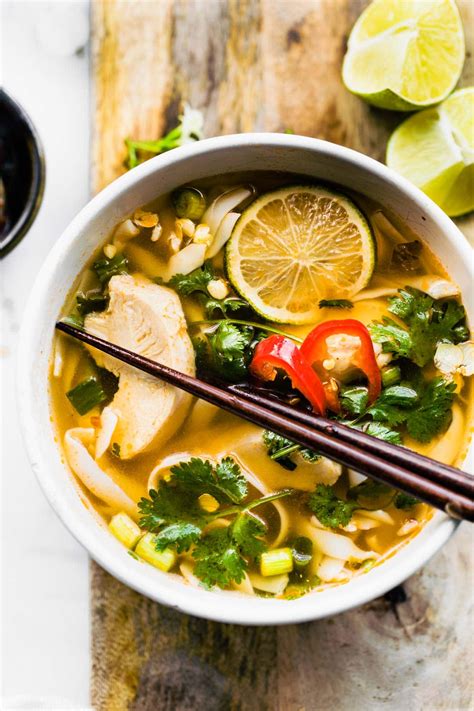 Thai Soup - with or without chicken (vegan option) | Cotter Crunch